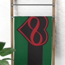 Load image into Gallery viewer, Black &amp; Poly Flag Towel 30x60&quot;
