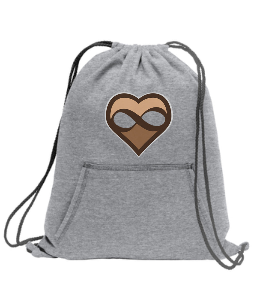 Love Unlimited Infinity Heart Fleece Cinch Pack