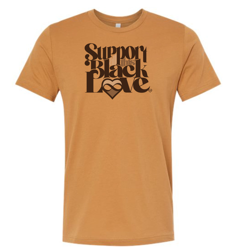 Support Black Love graphic tee toast